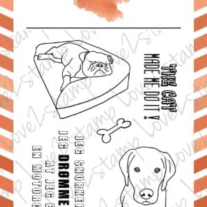 Love2stamp Clear Stamp - Vild med hunde