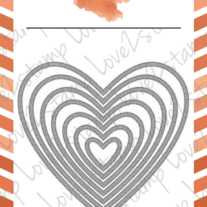 Love2stamp Die - Inside & outside stitched hearts