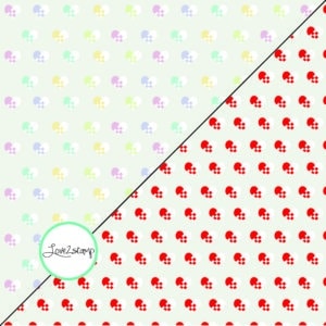 Love2stamp Designpapir - Pastel julehjerter/julehjerter